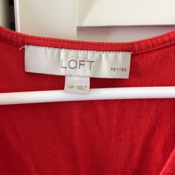 SOLD SOLD Ann Taylor loft petite small red dress - Picture 2 of 6